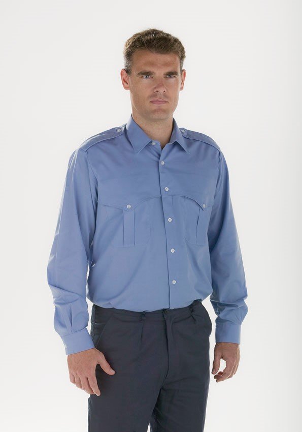 Camisa azul Facel - vestuario laboral en Valencia