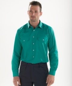 Camisa verde Facel - vestuario laboral en Valencia