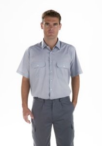 Camisa gris Facel - vestuario laboral en Valencia