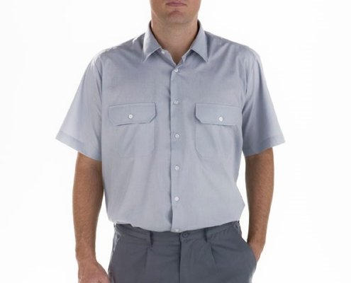 Camisa gris Facel - vestuario laboral en Valencia