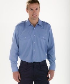 Camisa azul Facel - vestuario laboral en Valencia