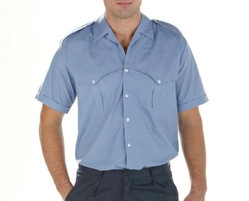 Camisa azul Facel - vestuario laboral en Valencia